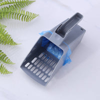 HKM-8911933 Cat Litter Shovel with Trash Can - Durable ABS Material, Easy Cleanup, Efficient Litter Filtering