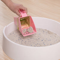 HKM-8911933 Cat Litter Shovel with Trash Can - Durable ABS Material, Easy Cleanup, Efficient Litter Filtering