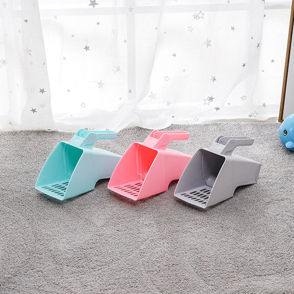 HKM-8911933 Cat Litter Shovel with Trash Can - Durable ABS Material, Easy Cleanup, Efficient Litter Filtering