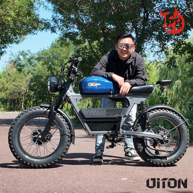 HKM-891219 Diton Tank 300 Electric Off-Road Motorcycle, 48V 1500W Lithium Battery, Max Speed 60km/h, Blue Color