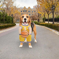 HKM-8912317 Dog Basketball Player Costume for Small to Medium Dogs ¨C Funny Sports Outfit for Halloween and Parties