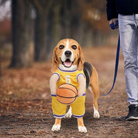 HKM-8912317 Dog Basketball Player Costume for Small to Medium Dogs ¨C Funny Sports Outfit for Halloween and Parties