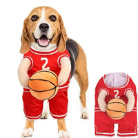 HKM-8912317 Dog Basketball Player Costume for Small to Medium Dogs ¨C Funny Sports Outfit for Halloween and Parties
