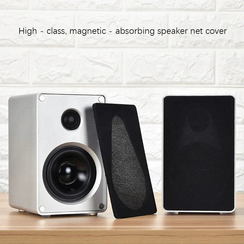 HKM-891283 2.0 Channel HiFi Passive Stereo Speakers with 3 Inch Aluminium Drivers for Desktop Audio
