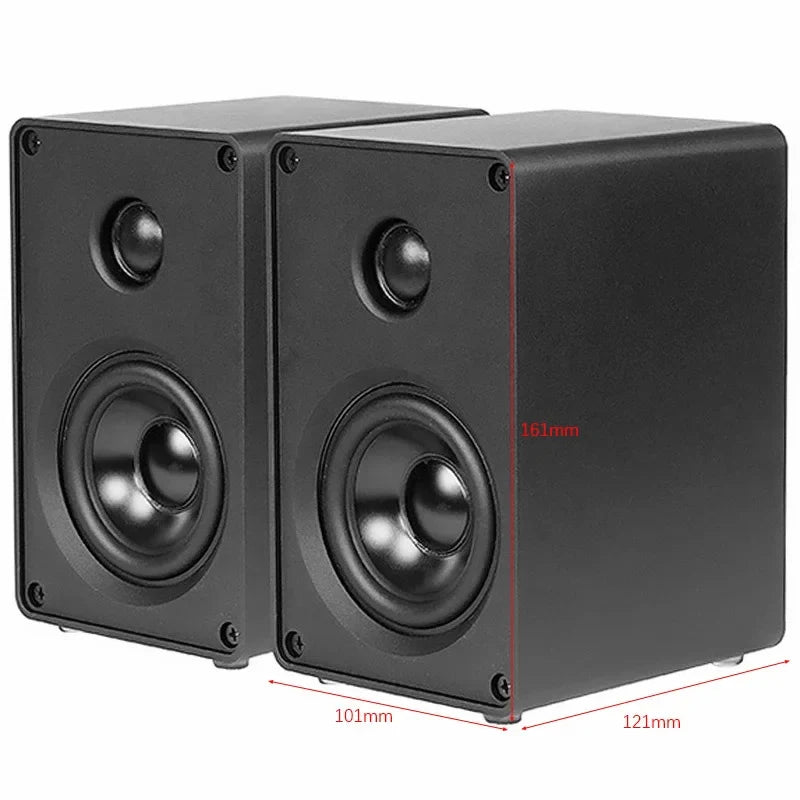 HKM-891283 2.0 Channel HiFi Passive Stereo Speakers with 3 Inch Aluminium Drivers for Desktop Audio