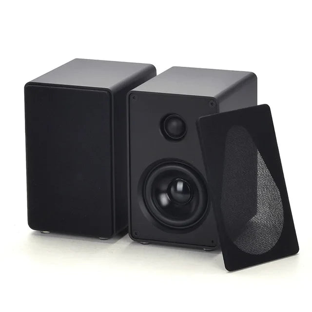 HKM-891283 2.0 Channel HiFi Passive Stereo Speakers with 3 Inch Aluminium Drivers for Desktop Audio