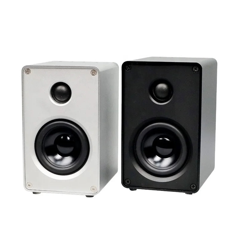HKM-891283 2.0 Channel HiFi Passive Stereo Speakers with 3 Inch Aluminium Drivers for Desktop Audio