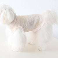 HKM-8913725 Lace Yarn Pet Vest for Dogs and Cats - Anti-Lint, Available in Pink, Apricot, and White, Sizes XS-XL