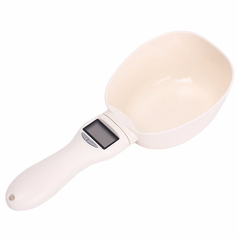 HKM-8913981 Electronic Pet Food Measuring Spoon - ABS Material, 250 ml Capacity, Battery Operated