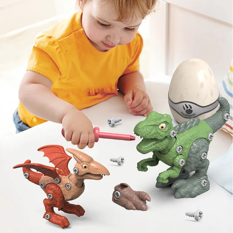 HKM-891539 DIY Take Apart Dinosaur Toy with Electric Screwdriver for Kids Ages 3 and Up