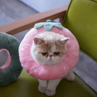 HKM-8915901 Soft Cloth Cat Shame Collar in Cartoon Design - Elizabethan Circle Style, Sizes S to L