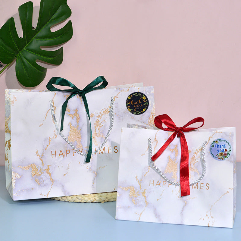HKM-891603 Round Thank You Flower Stickers for Product Packaging and Decoration