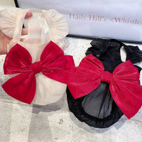 HKM-8916285 Princess Style Streamer Skirt for Pet Dogs in Black, Cream, and Apricot