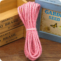 HKM-8917181 Multicolor 5MM Hemp Rope - 5 Meter Length for DIY Projects