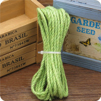 HKM-8917181 Multicolor 5MM Hemp Rope - 5 Meter Length for DIY Projects
