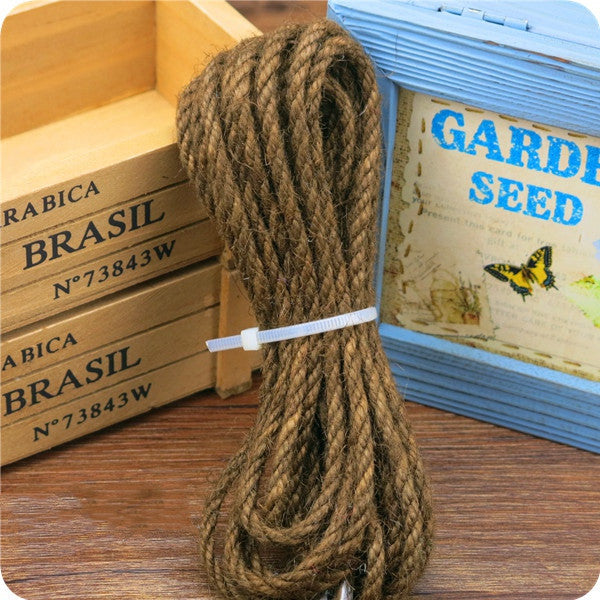 HKM-8917181 Multicolor 5MM Hemp Rope - 5 Meter Length for DIY Projects