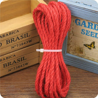 HKM-8917181 Multicolor 5MM Hemp Rope - 5 Meter Length for DIY Projects