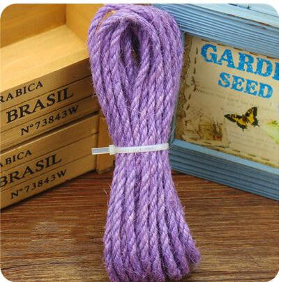 HKM-8917181 Multicolor 5MM Hemp Rope - 5 Meter Length for DIY Projects