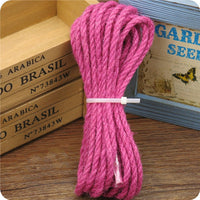 HKM-8917181 Multicolor 5MM Hemp Rope - 5 Meter Length for DIY Projects