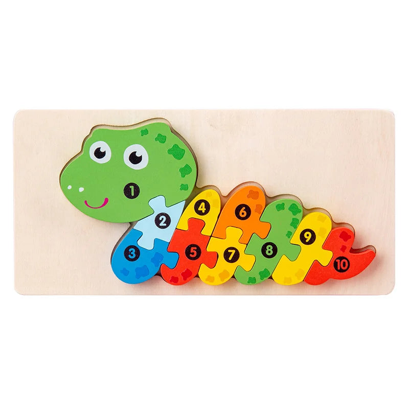 HKM-891731 Montessori Educational Wooden 3D Puzzle Game for Kids – Eco-Friendly and Non-Toxic Jigsaw Learning Toy