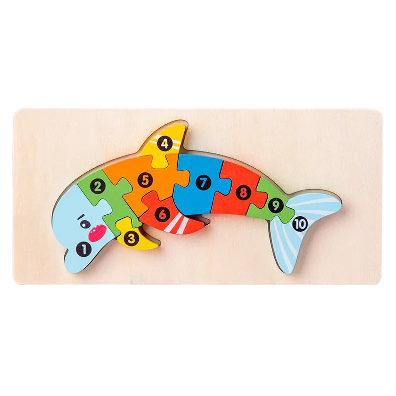 HKM-891731 Montessori Educational Wooden 3D Puzzle Game for Kids – Eco-Friendly and Non-Toxic Jigsaw Learning Toy