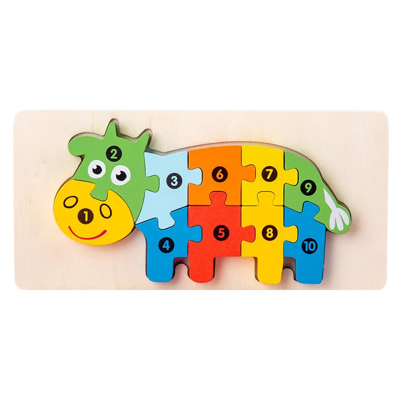 HKM-891731 Montessori Educational Wooden 3D Puzzle Game for Kids – Eco-Friendly and Non-Toxic Jigsaw Learning Toy