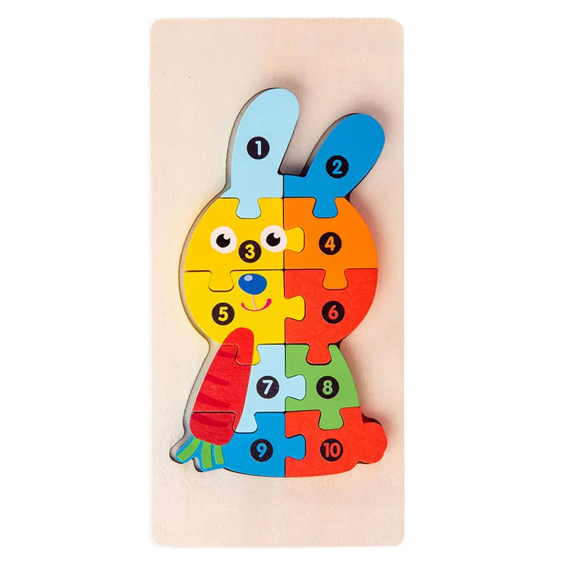 HKM-891731 Montessori Educational Wooden 3D Puzzle Game for Kids – Eco-Friendly and Non-Toxic Jigsaw Learning Toy