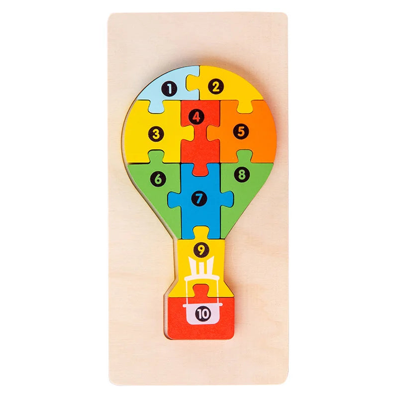 HKM-891731 Montessori Educational Wooden 3D Puzzle Game for Kids – Eco-Friendly and Non-Toxic Jigsaw Learning Toy