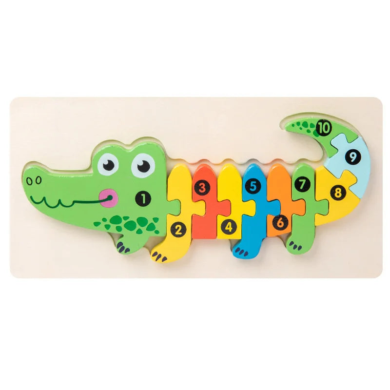 HKM-891731 Montessori Educational Wooden 3D Puzzle Game for Kids – Eco-Friendly and Non-Toxic Jigsaw Learning Toy