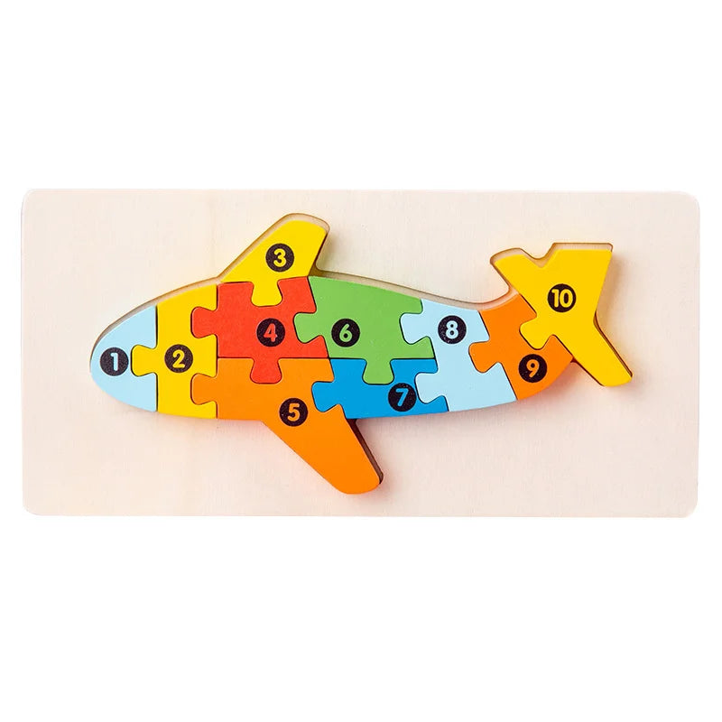 HKM-891731 Montessori Educational Wooden 3D Puzzle Game for Kids – Eco-Friendly and Non-Toxic Jigsaw Learning Toy