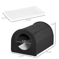 HKM-8917565 Heated Cat House - Portable Waterproof Shelter for Indoor & Outdoor Use, Insulated Warmth for Winter