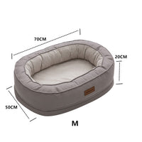HKM-8917949 Comfortable Waterproof Orthopedic Cat and Dog Nest in Gray, Size M and L Available