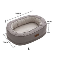 HKM-8917949 Comfortable Waterproof Orthopedic Cat and Dog Nest in Gray, Size M and L Available