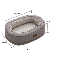 HKM-8917949 Comfortable Waterproof Orthopedic Cat and Dog Nest in Gray, Size M and L Available