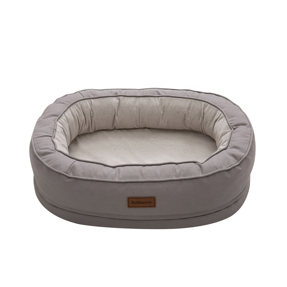 HKM-8917949 Comfortable Waterproof Orthopedic Cat and Dog Nest in Gray, Size M and L Available