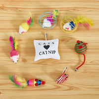 HKM-8918717 Pet Funny Cat Toy Combo Set – Engaging Biting Toys for Playful Kittens