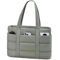 HKM-891987 Premium Soft Laptop Tote Bag for Women - Large Capacity 15.6 & 17.3in for Work and School