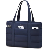 HKM-891987 Premium Soft Laptop Tote Bag for Women - Large Capacity 15.6 & 17.3in for Work and School