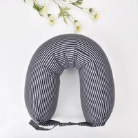 HKM-892243 U-Shaped Neck Pillow in Various Colors with Cotton Fabric and Food-Grade Foam Filler