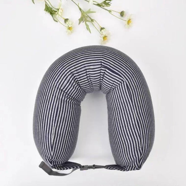 HKM-892243 U-Shaped Neck Pillow in Various Colors with Cotton Fabric and Food-Grade Foam Filler