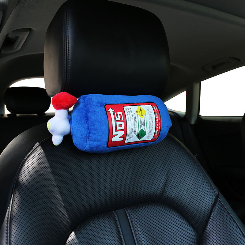 HKM-892563 Waist Cushion and Headrest Pillow Set - Comfortable Polyester Support for Car
