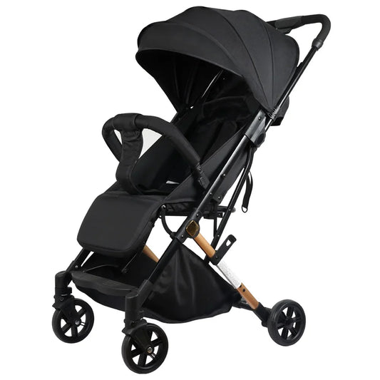 HKM-892627 Lightweight Compact Travel Stroller with One-Hand Fold Mechanism for Infants