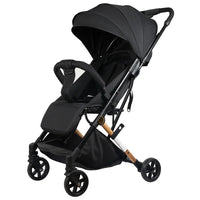 HKM-892627 Lightweight Compact Travel Stroller with One-Hand Fold Mechanism for Infants