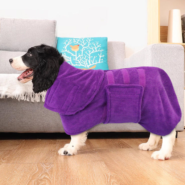 HKM-8927805 Super Absorbent Quick-Drying Fiber Bath Towel for Dogs - Available in Multiple Colors