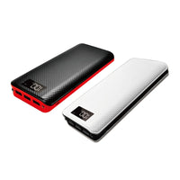 HKM-892819 Mini Slim Charging Case - White & Black, Durable Acrylic and ABS, Compact Design