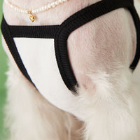 HKM-8929981 Lightweight Breathable Dog Vest Camisole in Black and White, Sizes XS to 2XL
