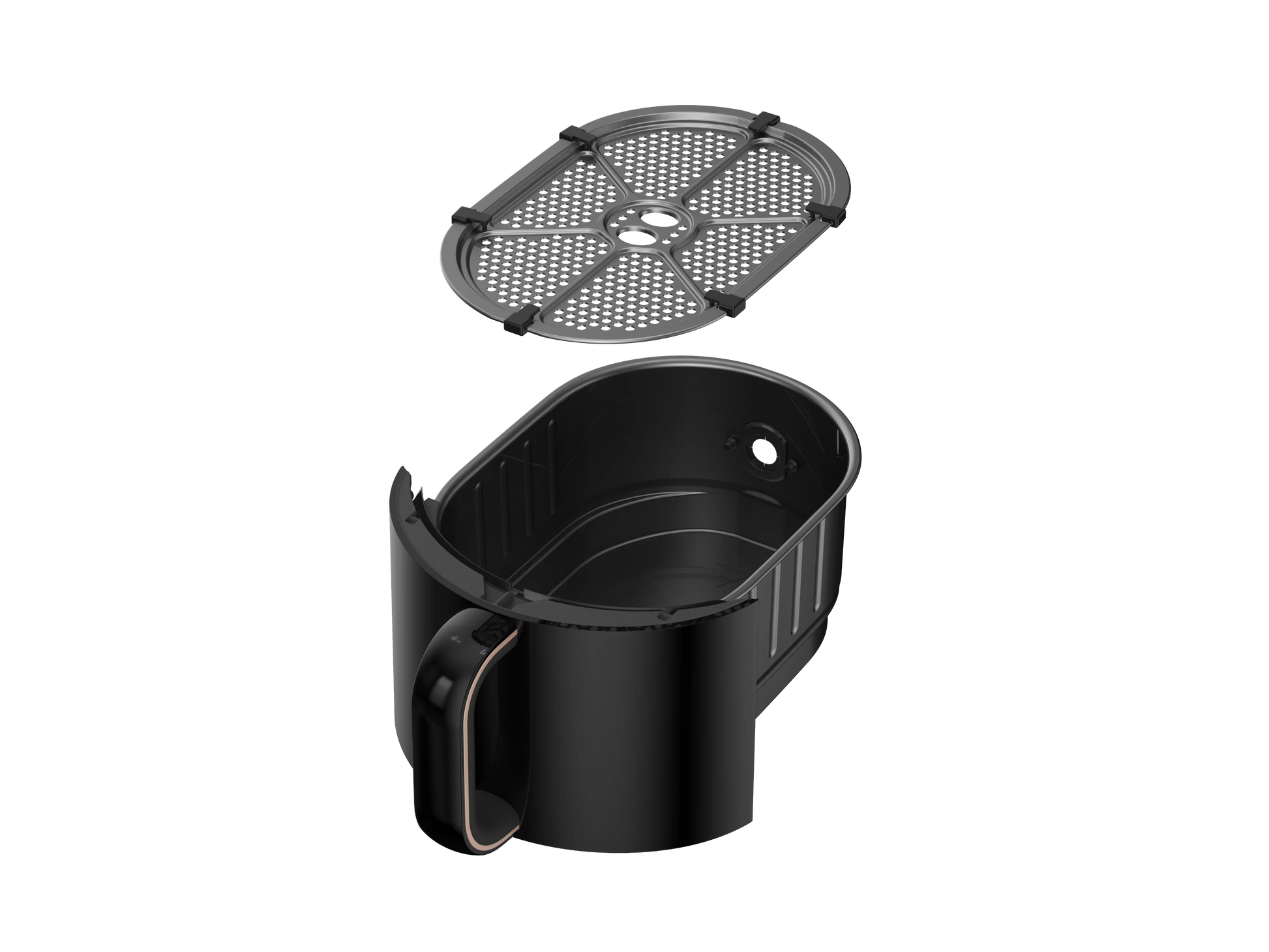 HKM-893011 4.5L Multifunctional Steam Air Fryer with Visible Cooking Pot and Large Capacity