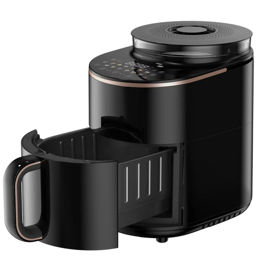 HKM-893011 4.5L Multifunctional Steam Air Fryer with Visible Cooking Pot and Large Capacity