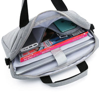 HKM-893139 Lightweight Waterproof Crossbody Briefcase for 15.6 Inch Laptops, Unisex Design
