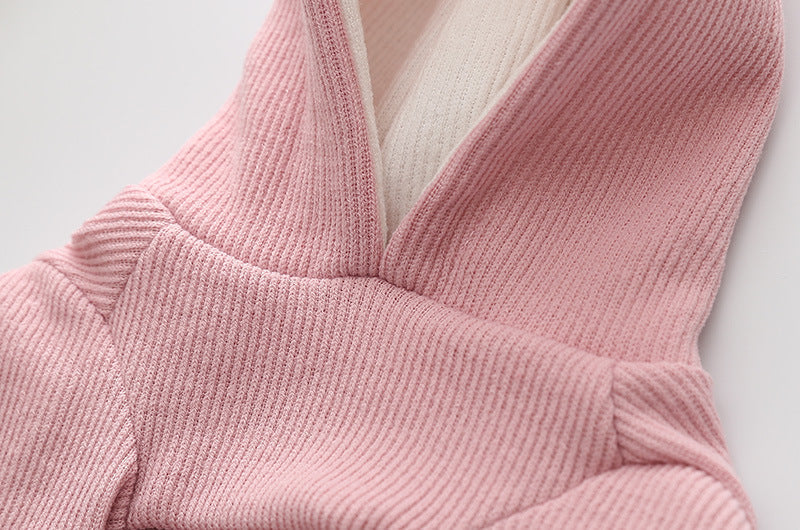 HKM-8933181 Knitted Sweater with Rabbit Ears for Small Dogs - Wool Material